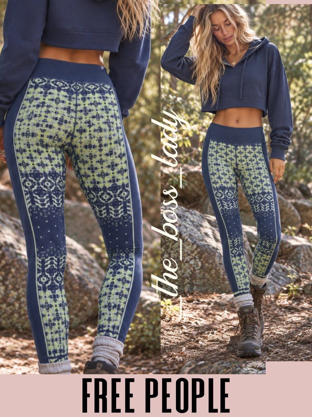 Free People pants knit leggings activewear Movement high waisted Medium Large